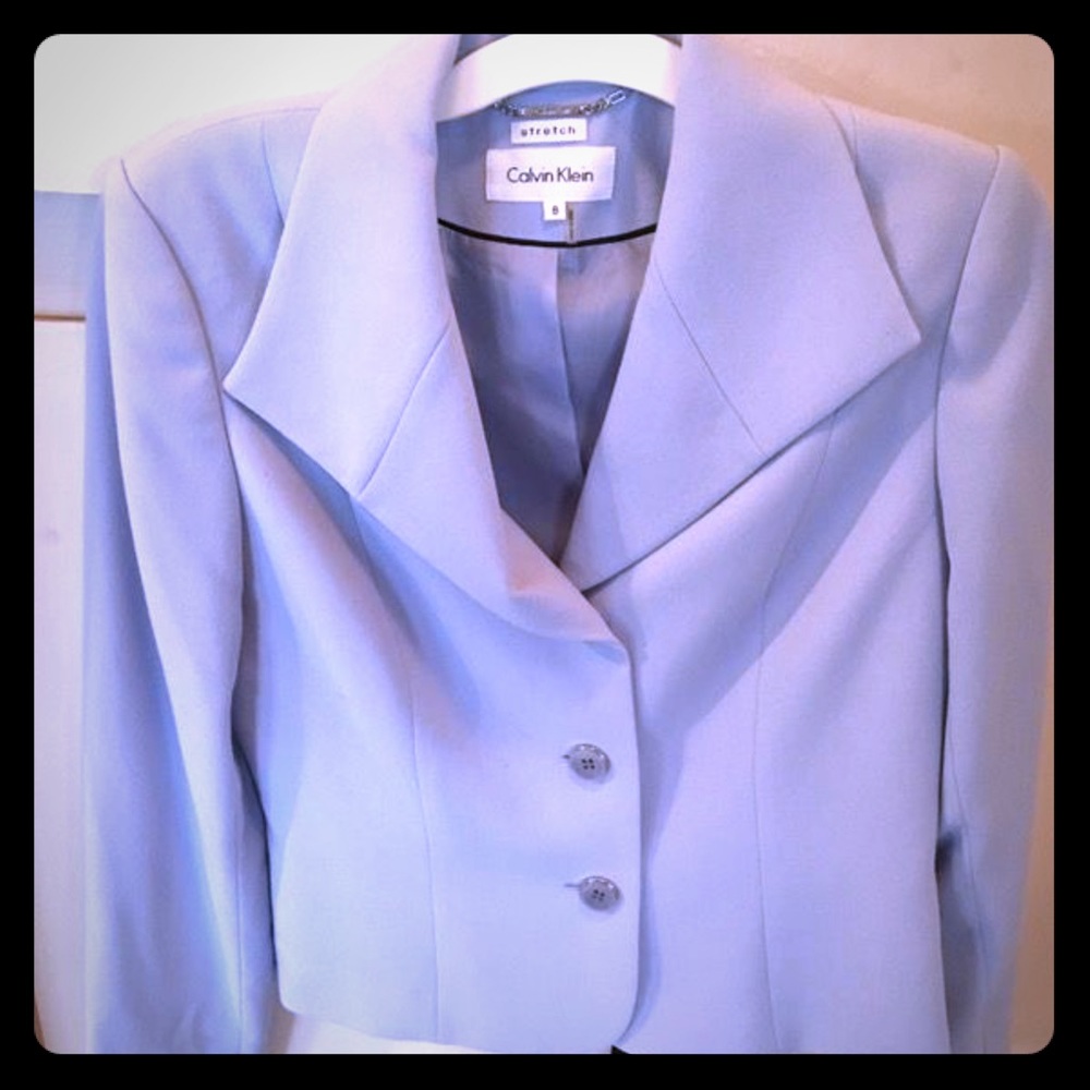 Calvin Klein baby blue jacket. Size 8.